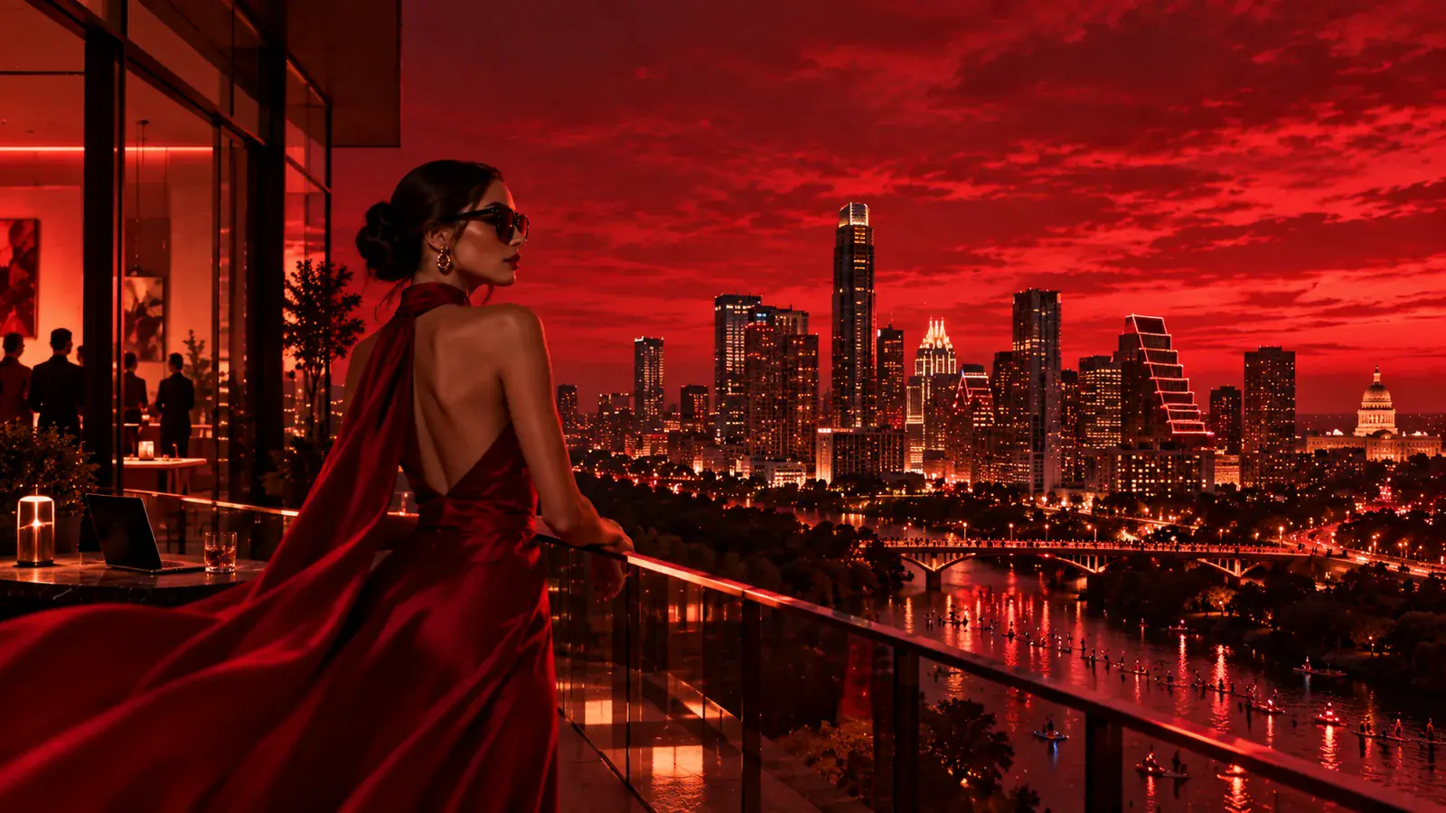 Crimson Austin skyline